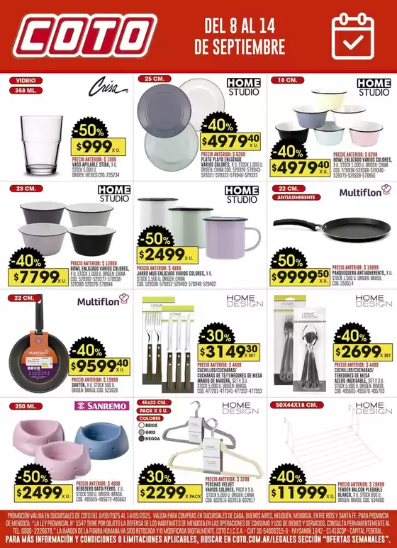 Catálogo Coto en Buenos Aires | Coto Afiche Web Ofertas Bazar | 2025-09-08T00:00:00.000Z - 2025-09-22T00:00:00.000Z