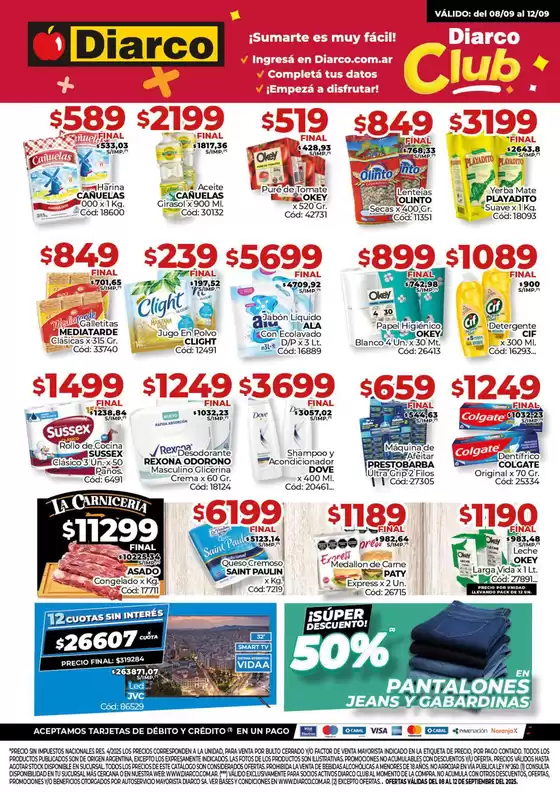 Catálogo Diarco en Buenos Aires | Diarco Ofertas Interior | 2025-09-08T00:00:00.000Z - 2025-09-12T00:00:00.000Z