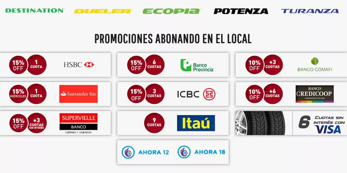Promociones abonando en local