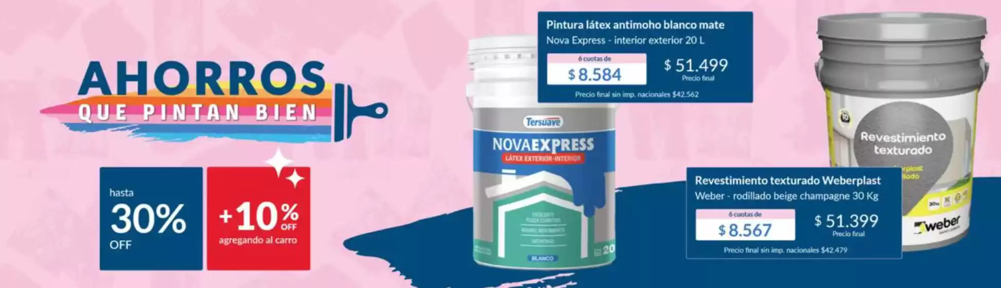 Ahorros que pintan bien