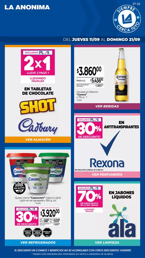 Ofertas principales para todos los clientes