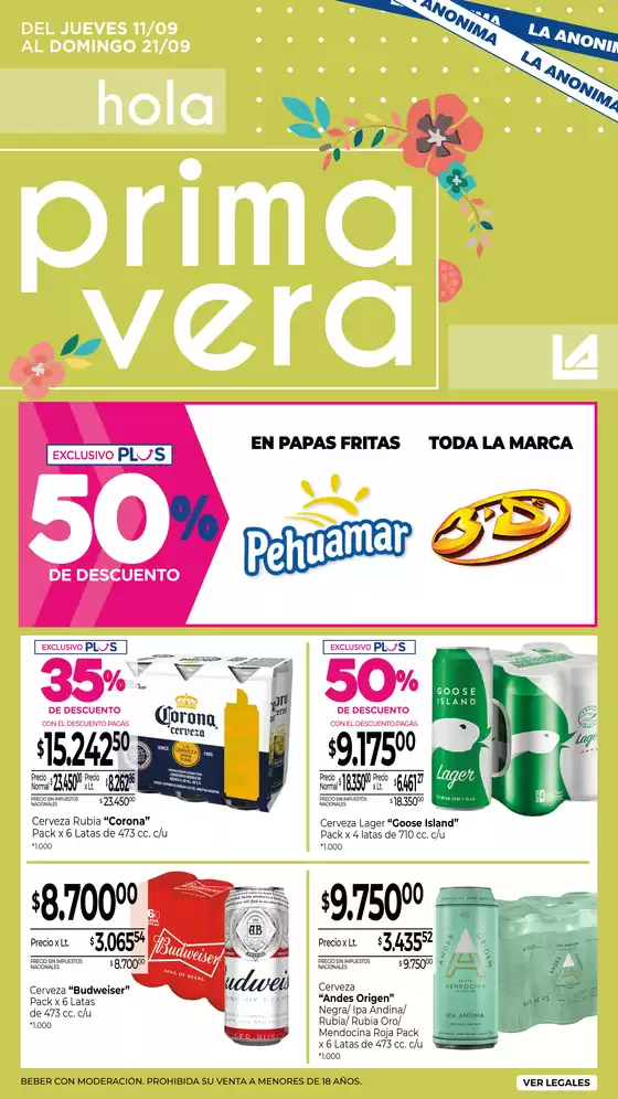 Ofertas principales para todos los clientes