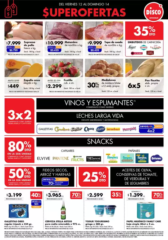 Catálogo Disco en Valentín Alsina | Ofertas | Bs. As. y Santa Fé | 2025-09-12T00:00:00.000Z - 2025-09-14T00:00:00.000Z
