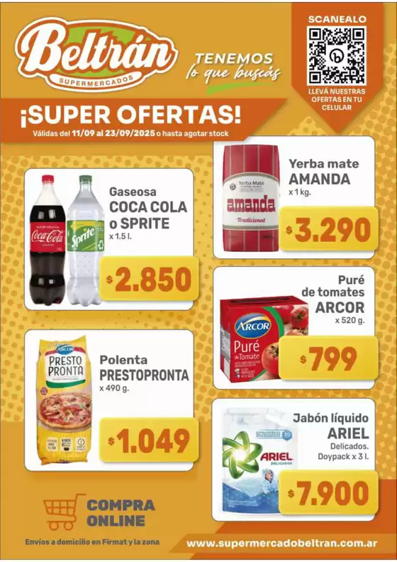 Catálogo Beltrán Supermercados en Valentín Alsina | Ofertas y gangas exclusivas | 2025-09-13T00:00:00.000Z - 2025-09-27T00:00:00.000Z