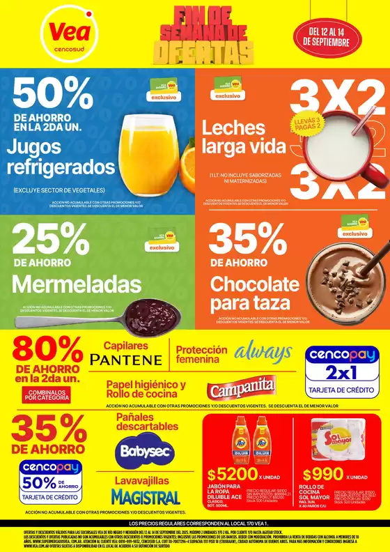 Catálogo Supermercados Vea en La Plata | Oferta fin de Semana | Patagonia | 2025-09-12T00:00:00.000Z - 2025-09-14T00:00:00.000Z