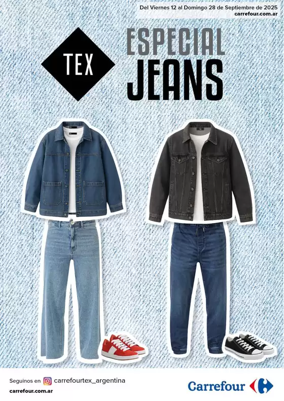 Catálogo Carrefour en Avellaneda (Buenos Aires) | Especial Jeans 12 Septiembre | 2025-09-12T00:00:00.000Z - 2025-09-29T00:00:00.000Z