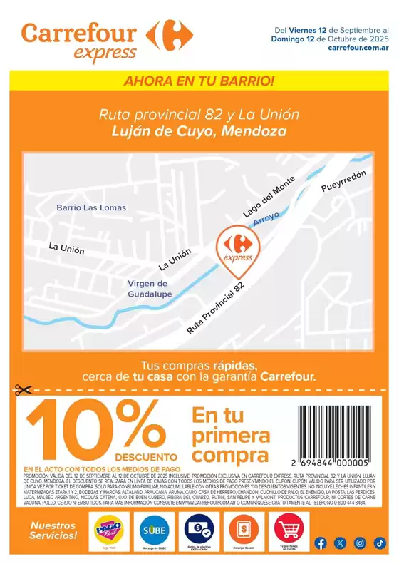 Ruta 82 Esq. Calle Unión, Luján de Cuyo, Mendoza