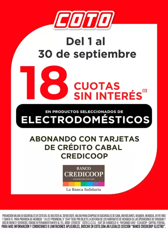Catálogo Coto en Villa Madero | Coto credicoopelectro | 2025-09-14T00:00:00.000Z - 2025-09-28T00:00:00.000Z