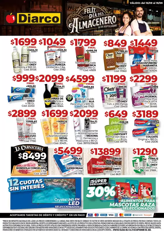 Catálogo Diarco | Diarco Ofertas Interior | 2025-09-15T00:00:00.000Z - 2025-09-19T00:00:00.000Z