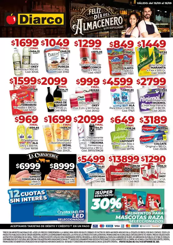 Catálogo Diarco | Diarco Ofertas Gba | 2025-09-15T00:00:00.000Z - 2025-09-19T00:00:00.000Z