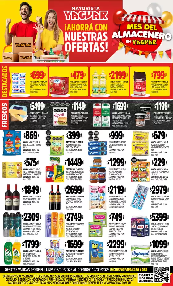 Catálogo Supermercados Yaguar | Ofertas Supermercados Yaguar | 2025-09-15T00:00:00.000Z - 2025-09-20T00:00:00.000Z
