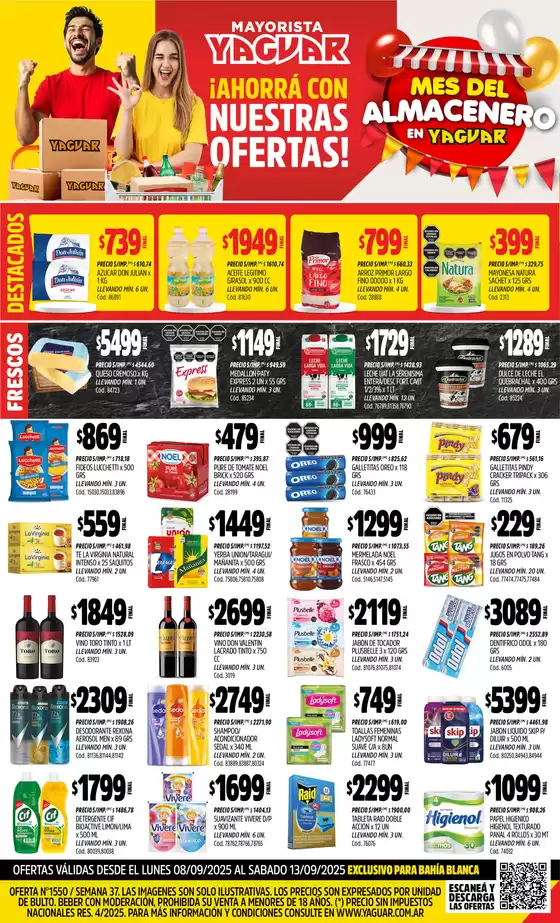 Catálogo Supermercados Yaguar | Ofertas exclusivas para nuestros clientes | 2025-09-15T00:00:00.000Z - 2025-09-20T00:00:00.000Z