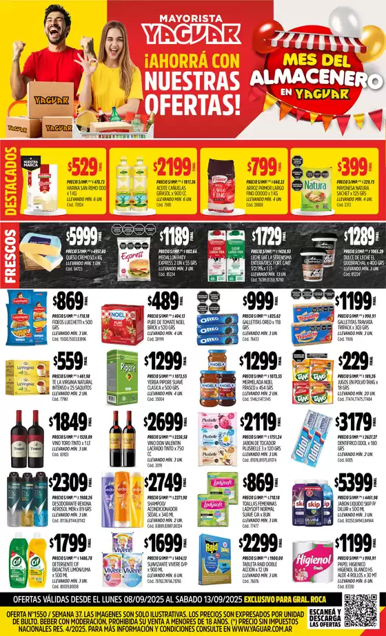 Catálogo Supermercados Yaguar | Excelente oferta para todos los clientes | 2025-09-15T00:00:00.000Z - 2025-09-20T00:00:00.000Z