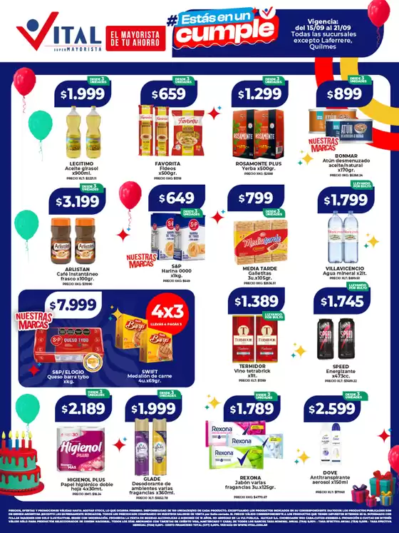 Catálogo Supermayorista Vital en Quilmes | Gran variedad de ofertas | 2025-09-16T00:00:00.000Z - 2025-09-30T00:00:00.000Z
