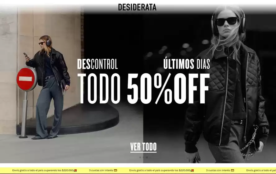 Catálogo Desiderata | Todo 50% off.  | 2025-09-16T00:00:00.000Z - 2025-09-28T00:00:00.000Z