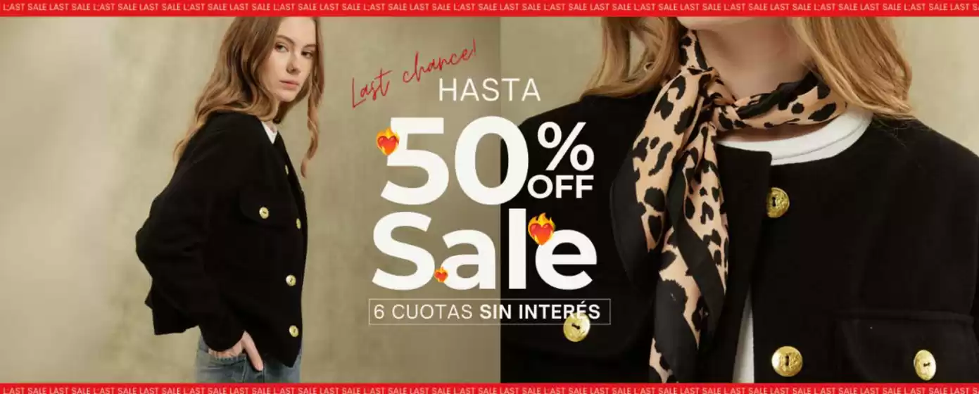 Hasta 50% off