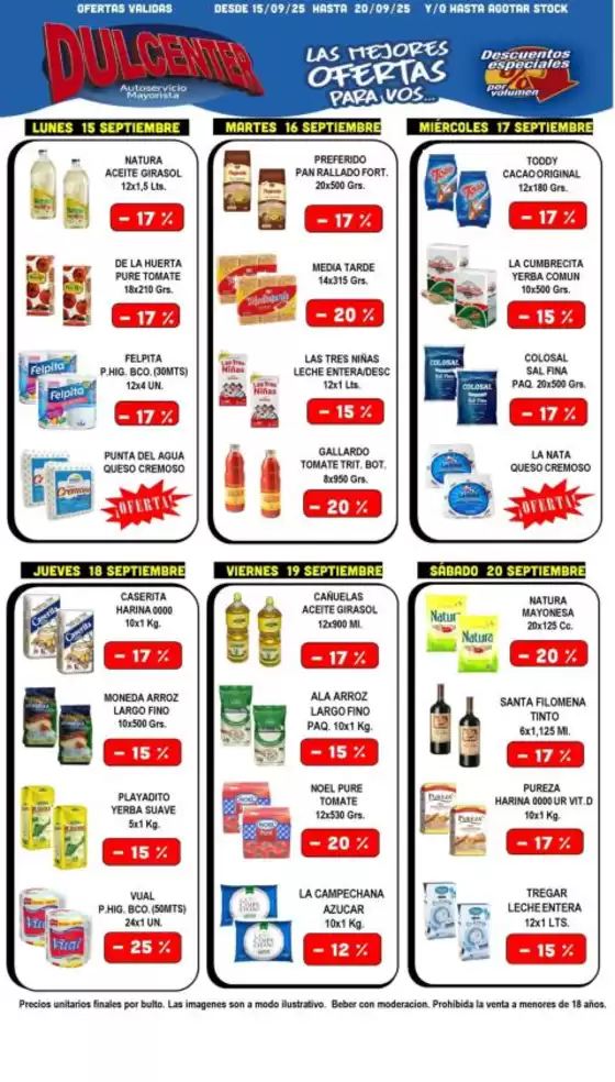 Catálogo Dulcenter | Ofertas principales y descuentos | 2025-09-17T00:00:00.000Z - 2025-10-01T00:00:00.000Z