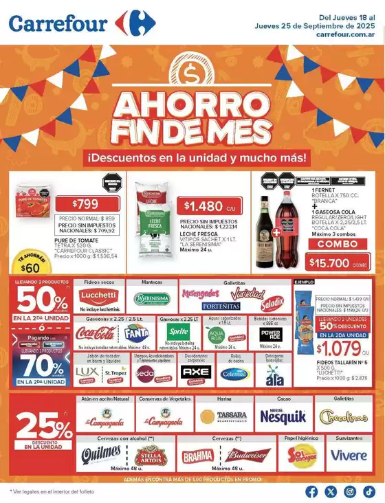 Catálogo Carrefour en Centenario | Gangas y ofertas actuales | 2025-09-18T00:00:00.000Z - 2025-09-26T00:00:00.000Z