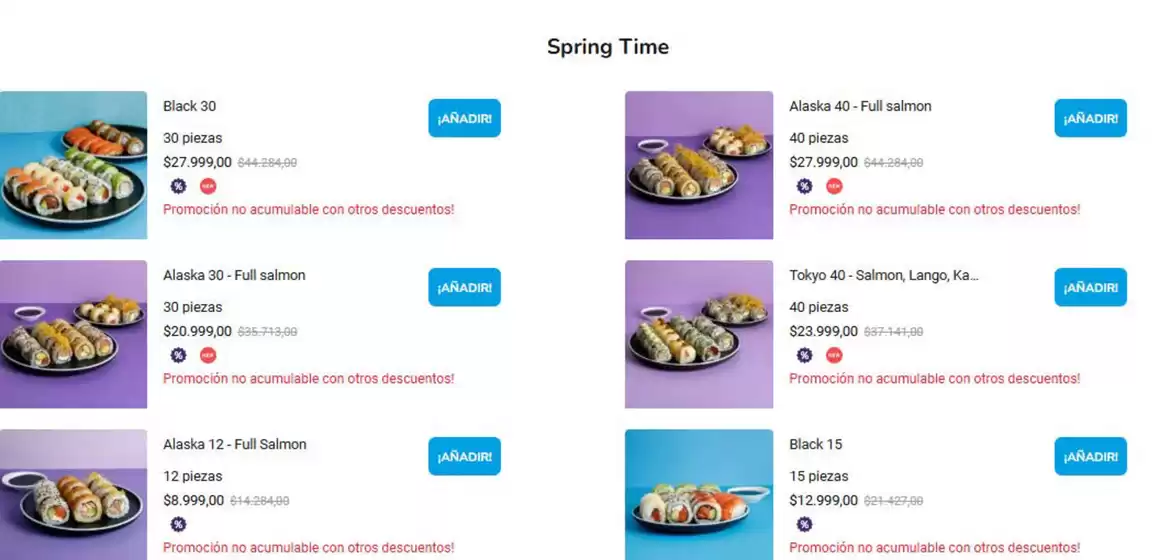 Catálogo Sushi Pop en General Pacheco | Spring time! | 2025-09-17T00:00:00.000Z - 2025-09-29T00:00:00.000Z