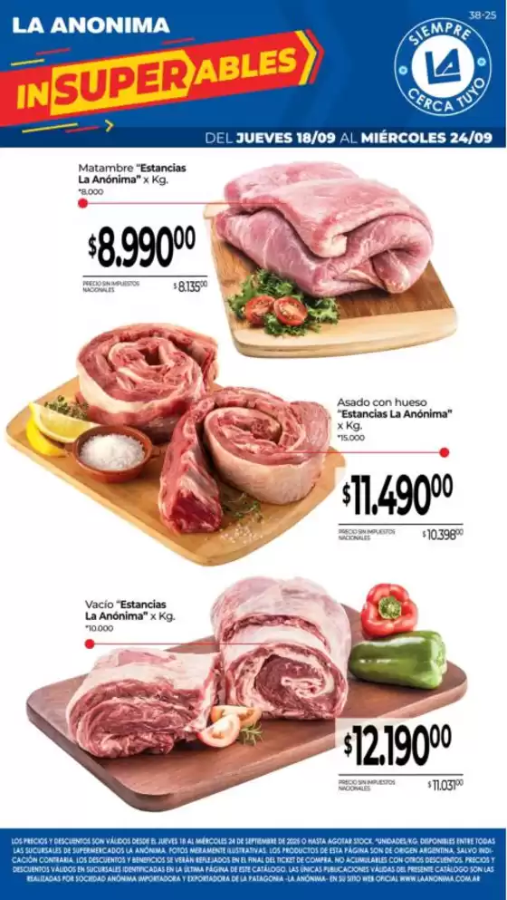Catálogo La Anonima en Quilmes | Gangas exclusivas | 2025-09-18T00:00:00.000Z - 2025-10-02T00:00:00.000Z