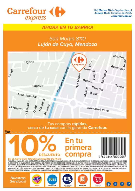Catálogo Carrefour | San Martin 8110, Lujan de Cuyo, Mendoza | 2025-09-16T00:00:00.000Z - 2025-10-16T00:00:00.000Z