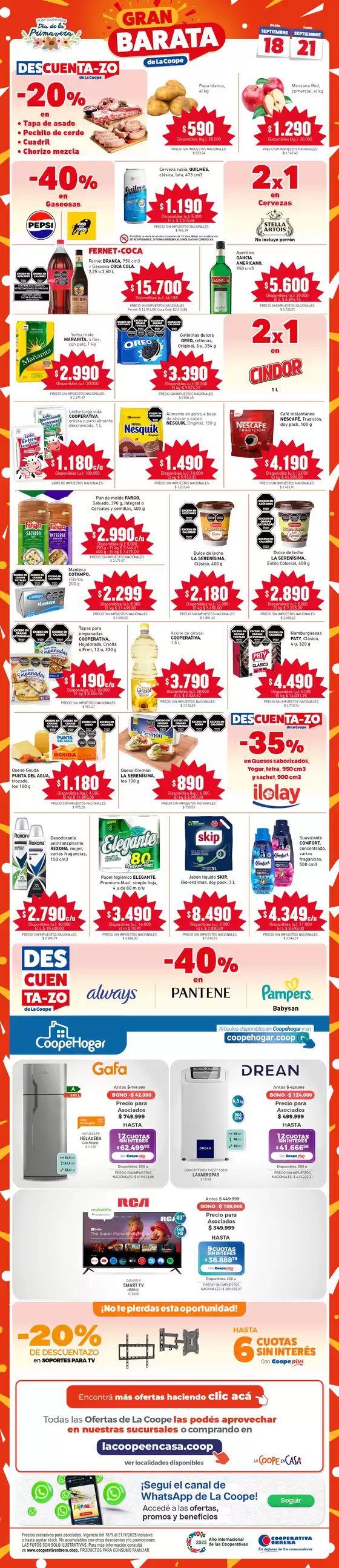 Catálogo Cooperativa Obrera en Jesús María (Córdoba) | Gran-Barata 18092025-VM | 2025-09-18T00:00:00.000Z - 2025-10-02T00:00:00.000Z