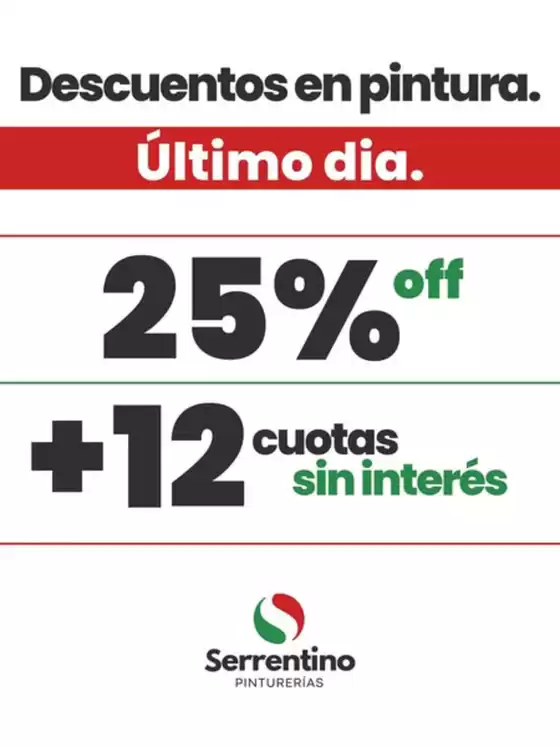 Catálogo Pinturerías Serrentino | Promoción! | 2025-09-18T00:00:00.000Z - 2025-09-30T00:00:00.000Z