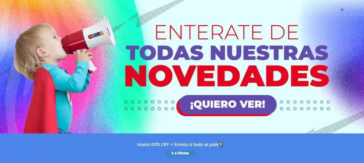 Catálogo Juguetería Cebra en Canning | Promoción! 60% off | 2025-09-18T00:00:00.000Z - 2025-09-29T00:00:00.000Z