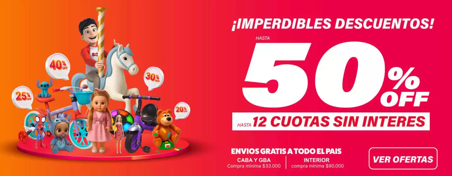 Catálogo Jugueterias Carrousel en Neuquén | Promoción! 50% off | 2025-09-18T00:00:00.000Z - 2025-09-29T00:00:00.000Z