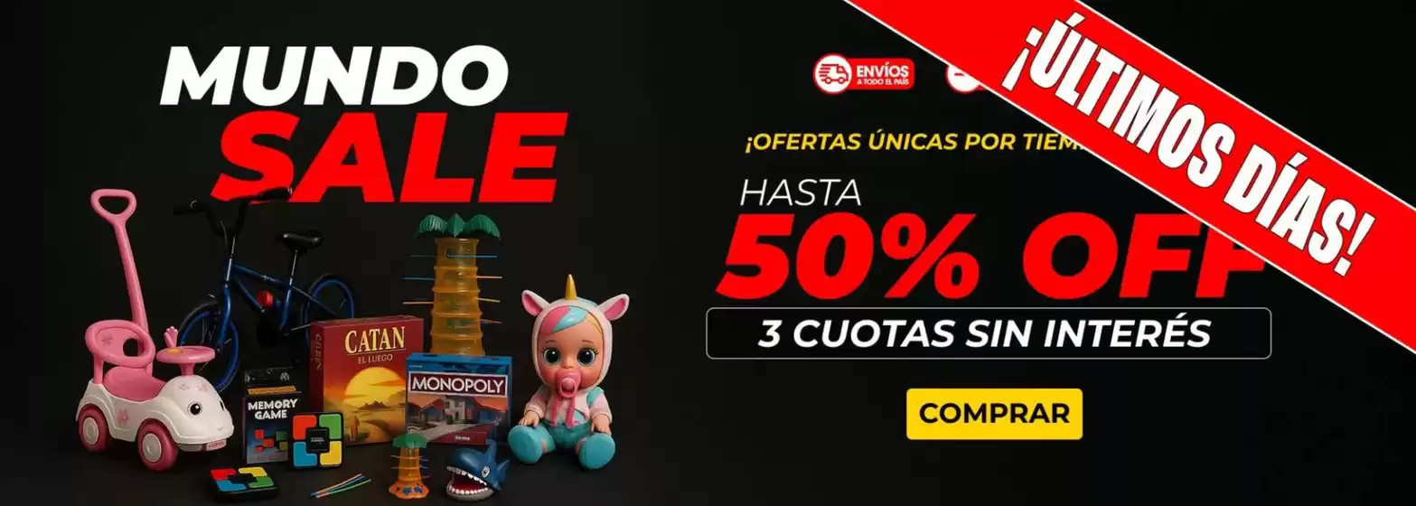 Catálogo El Mundo del Juguete en Neuquén | Hasta 50% off | 2025-09-18T00:00:00.000Z - 2025-09-29T00:00:00.000Z