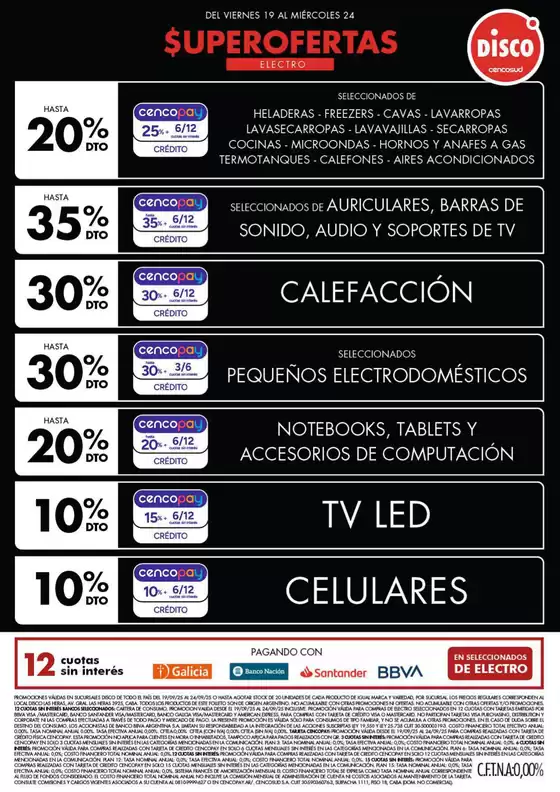 Catálogo Disco en Martínez | Ofertas | Electro, T. Libre y más | 2025-09-18T00:00:00.000Z - 2025-09-25T00:00:00.000Z