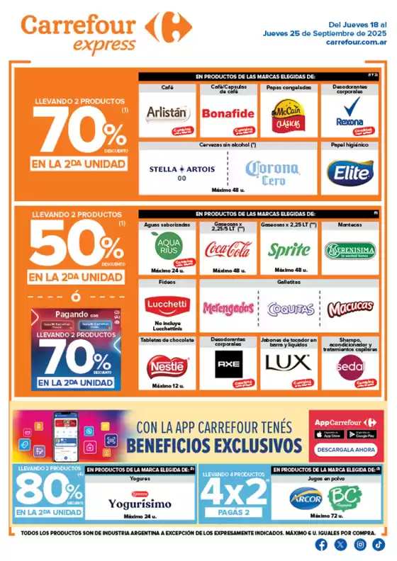 Catálogo Carrefour Express en Catriel | Carrefour Express 18 Septiembre | 2025-09-18T00:00:00.000Z - 2025-09-26T00:00:00.000Z