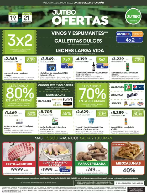 Catálogo Jumbo en Banfield | Ofertas | Salta & Tucumán | 2025-09-18T00:00:00.000Z - 2025-09-21T00:00:00.000Z