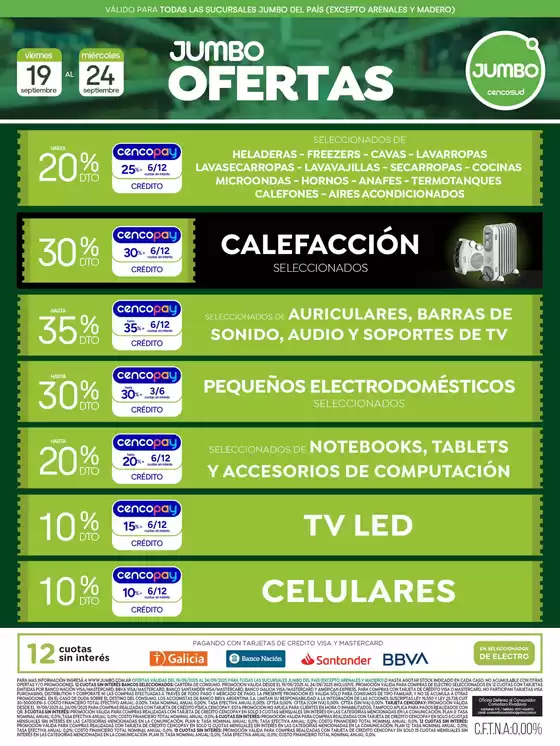 Catálogo Jumbo en Banfield | Oferta | Electro  | 2025-09-19T00:00:00.000Z - 2025-09-24T00:00:00.000Z
