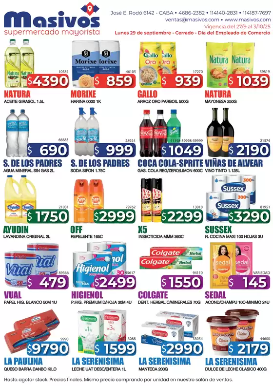 Ofertas Masivos