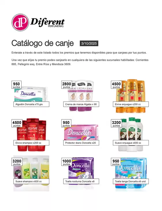Catálogo de canje