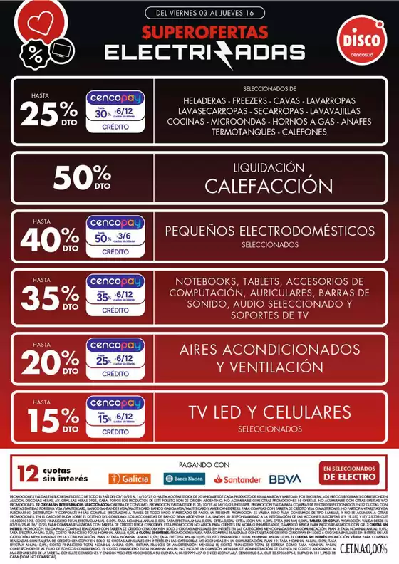 Ofertas | Electro, T. Libre y más
