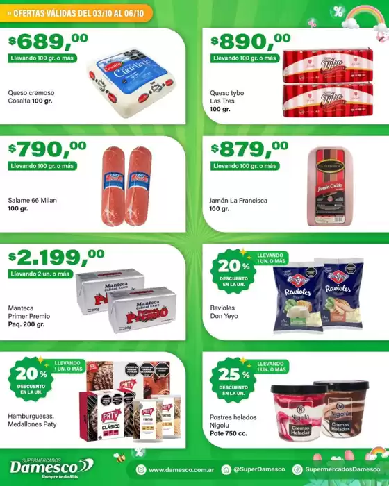 Catálogo Supermercados Damesco en Deán Funes | Gangas exclusivas | 2025-10-05T00:00:00.000Z - 2025-10-19T00:00:00.000Z