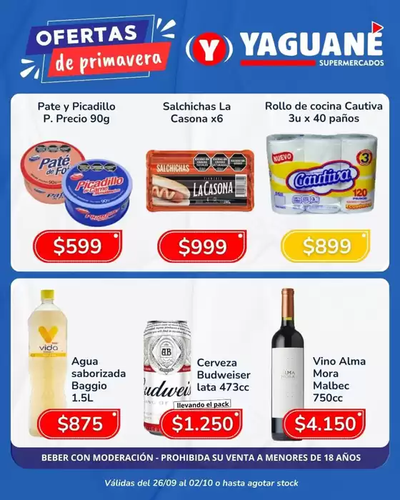 Catálogo Yaguane Supermercados en Deán Funes | Nuevas ofertas para descubrir | 2025-10-05T00:00:00.000Z - 2025-10-19T00:00:00.000Z