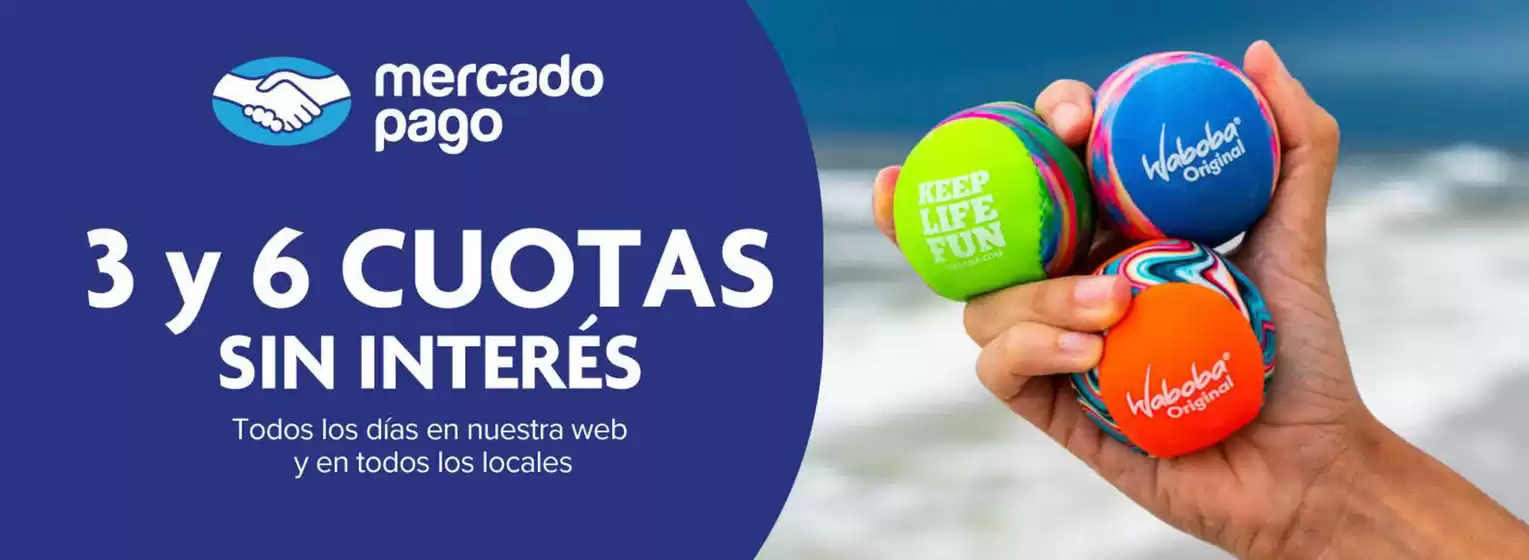 3 y 6 cuotas sin interes!!