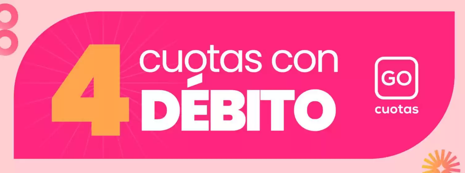 4 cuotas con Debito