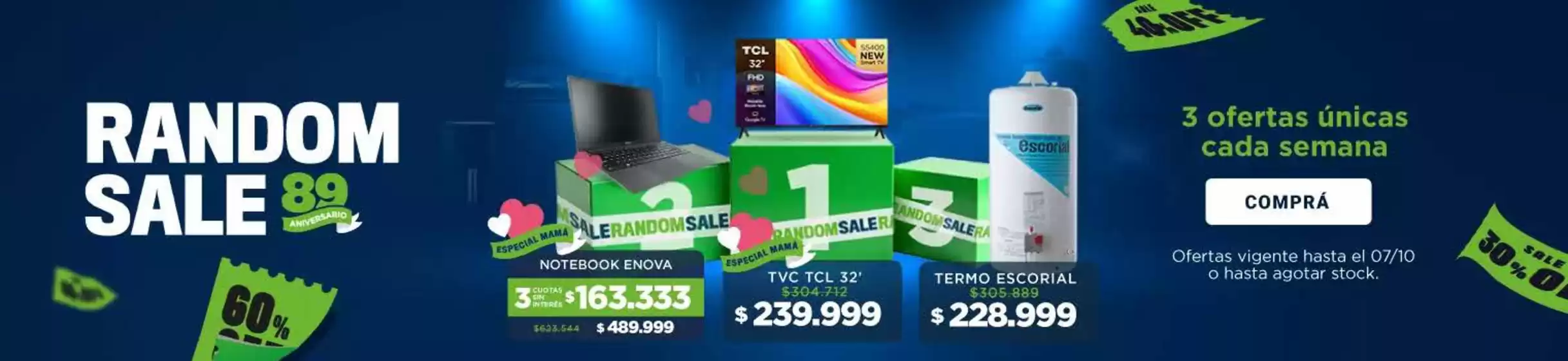 Promoción! 3 cuotas sin interes