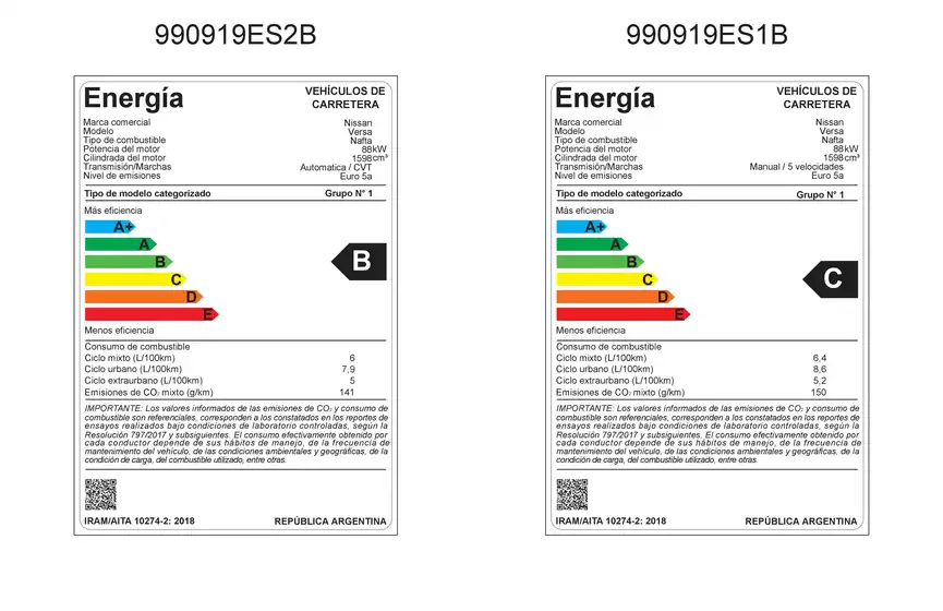 Catálogo Nissan en Adrogué | 230901 eficiencia energetica versa | 2025-10-09T00:00:00.000Z - 2025-10-23T00:00:00.000Z