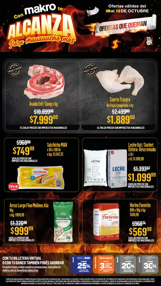 Catálogo Makro en Cosquín | Ofertas que queman | 2025-10-09T00:00:00.000Z - 2025-10-12T00:00:00.000Z