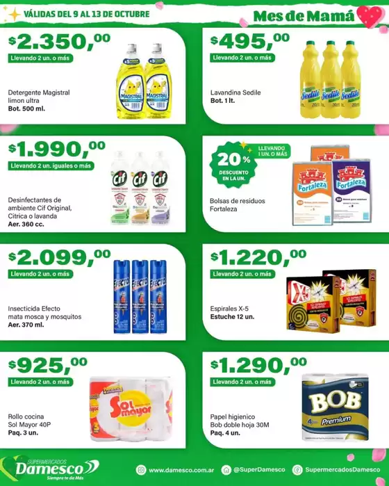 Catálogo Supermercados Damesco en Cosquín | Ofertas y gangas exclusivas | 2025-10-10T00:00:00.000Z - 2025-10-24T00:00:00.000Z