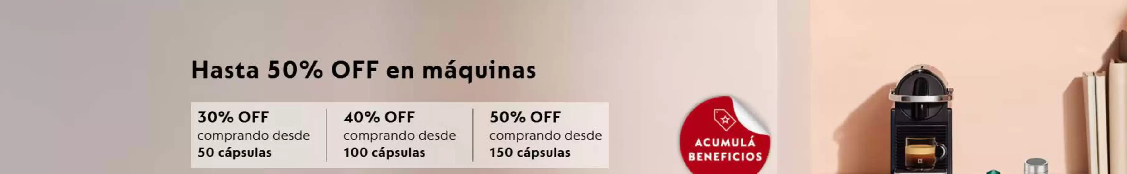 Hasta 50% off