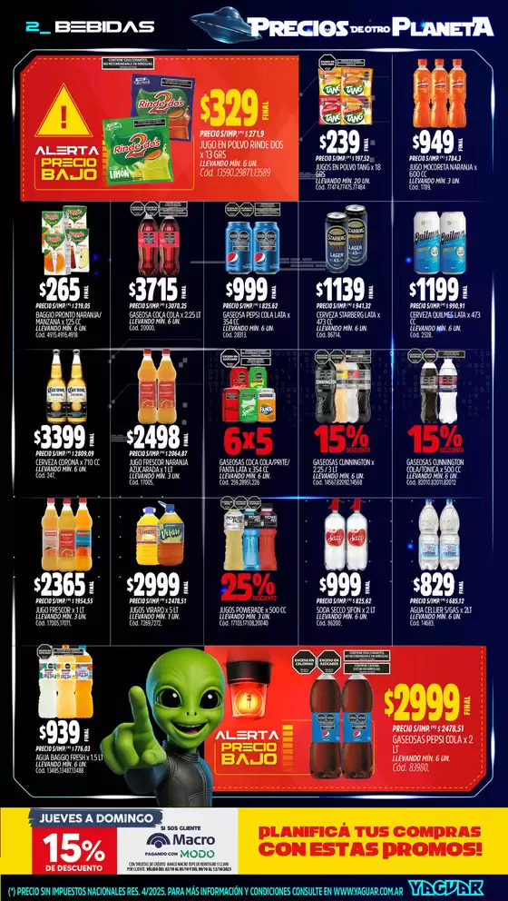 Grandes descuentos en productos seleccionados
