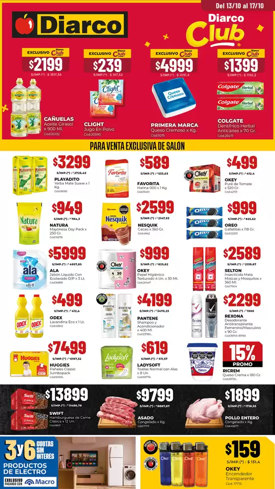 Catálogo Diarco | OFERTAS GBA | 2025-10-13T00:00:00.000Z - 2025-10-17T00:00:00.000Z