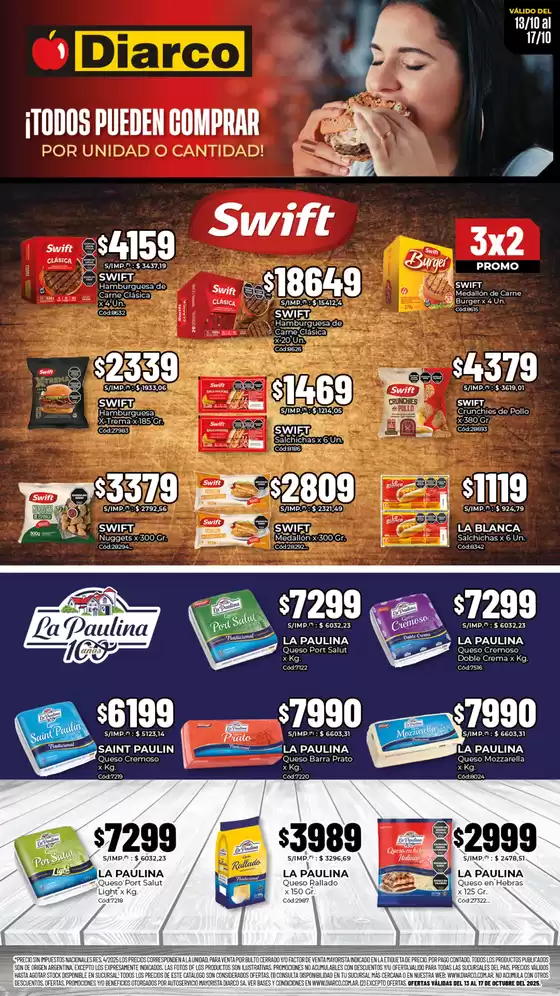 Catálogo Diarco | ESPECIAL SWIFT Y LA PAULINA | 2025-10-13T00:00:00.000Z - 2025-10-17T00:00:00.000Z