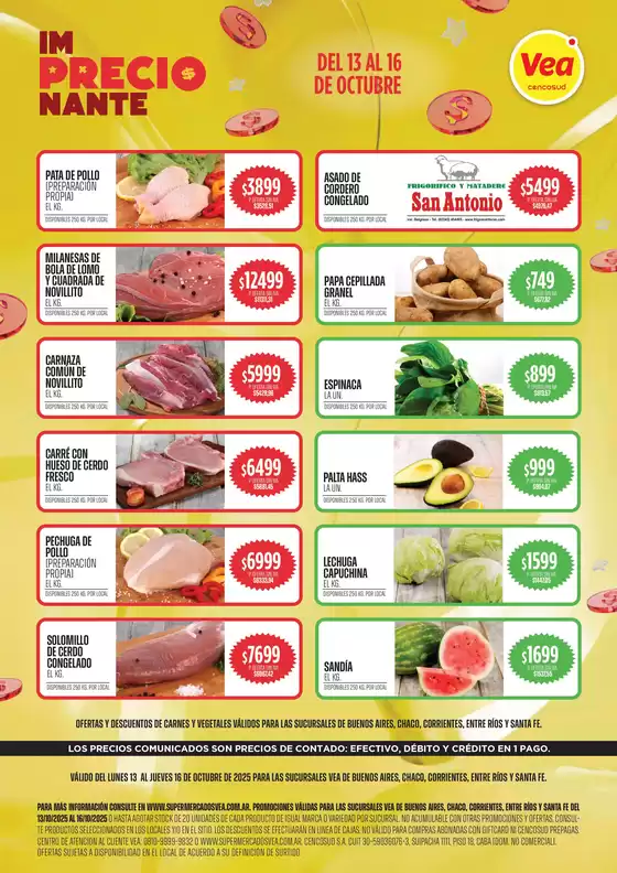 Catálogo Supermercados Vea | Oferta Semanal BsAs Nea | 2025-10-13T00:00:00.000Z - 2025-10-16T00:00:00.000Z
